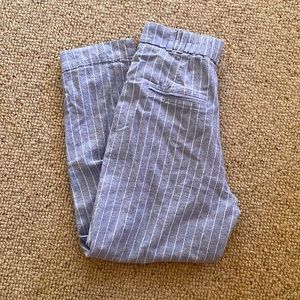 Abercrombie crop linen blend pants